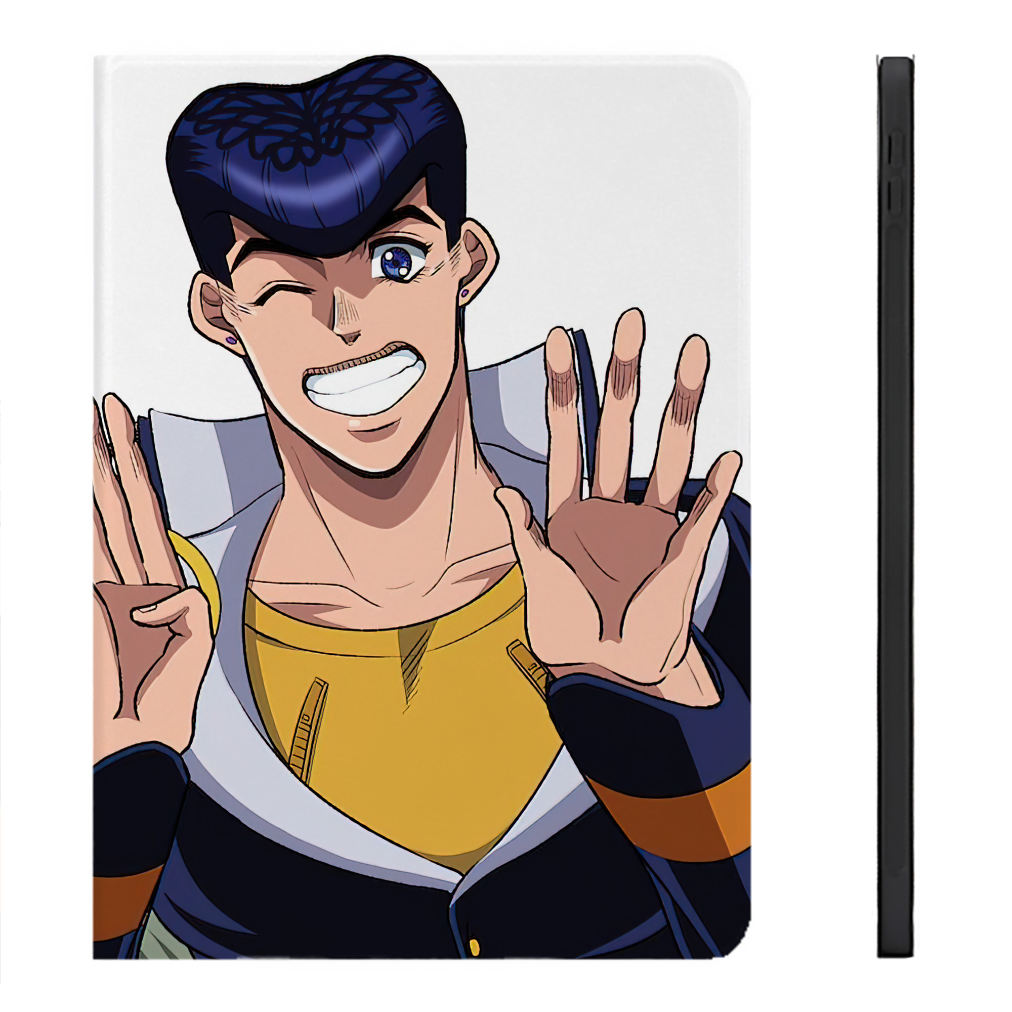 （画像用） ジョジョの奇妙な冒険 JoJo's Bizarre Adventure IPadケース ペンホルダー付き ブックスタイルデザイン